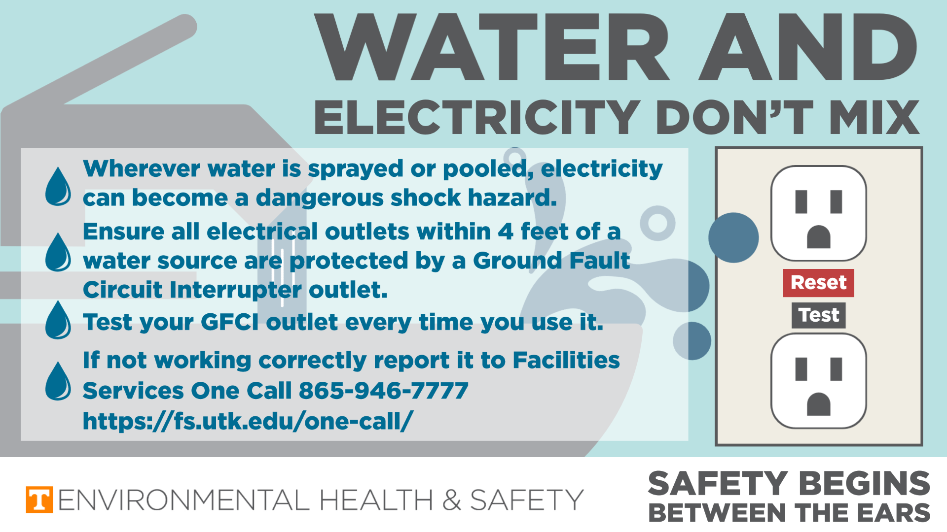 Water And Electricity Safety