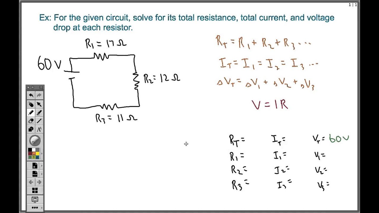 Current Calculation in a Series Circuit